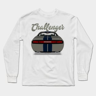 Challenger Srt-8 White Pearl Stripe Back Long Sleeve T-Shirt